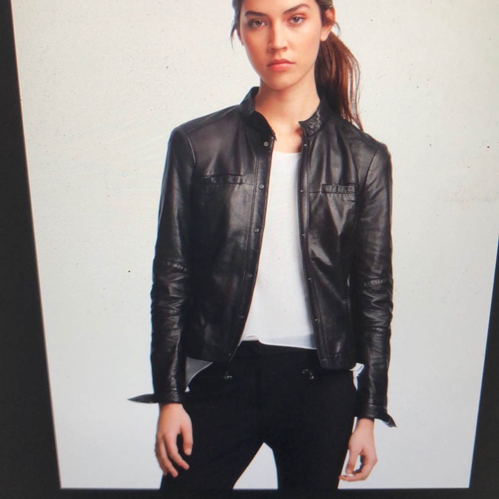 Kenneth Cole BUTTA SOFT Leather GERRI JACKET SZ10